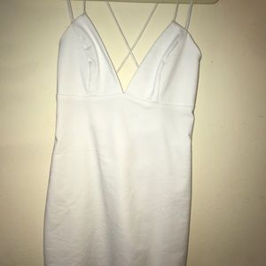 White mini dress